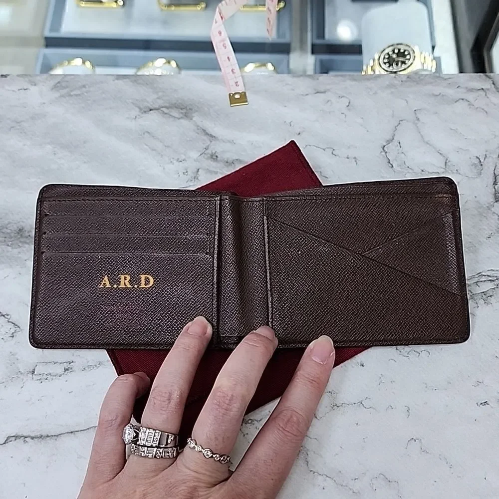Authentic Louis Vuitton Damier Ebene Bi-fold Men's Wallet